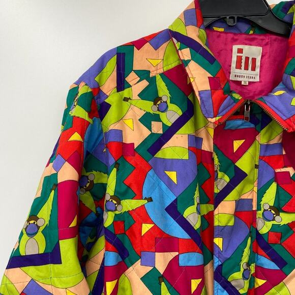 Nobuo Ikeda Vintage K Pop Monkey Geometric Jacket - Picture 8 of 8